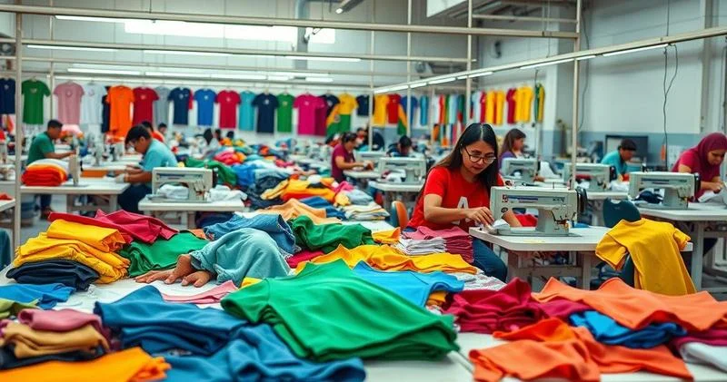 Confecção de camisetas no Ceará