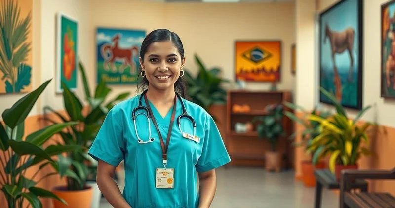 Uniforme hospitalar feminino no Ceará