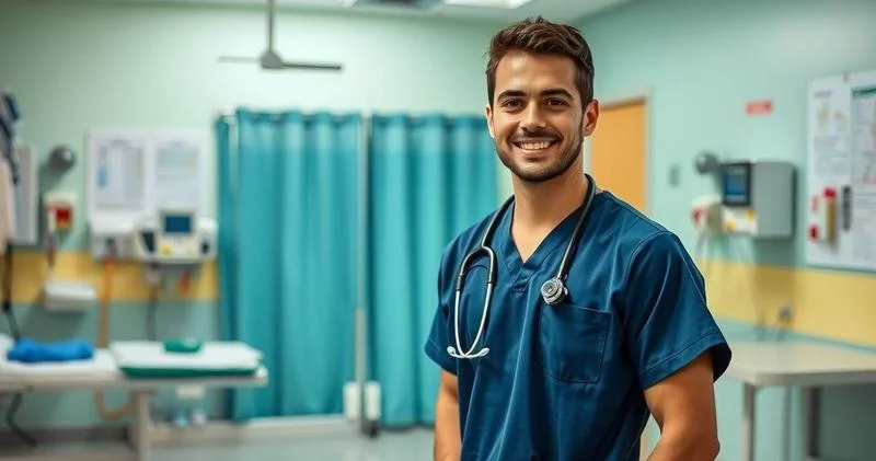 Uniforme hospitalar masculino
