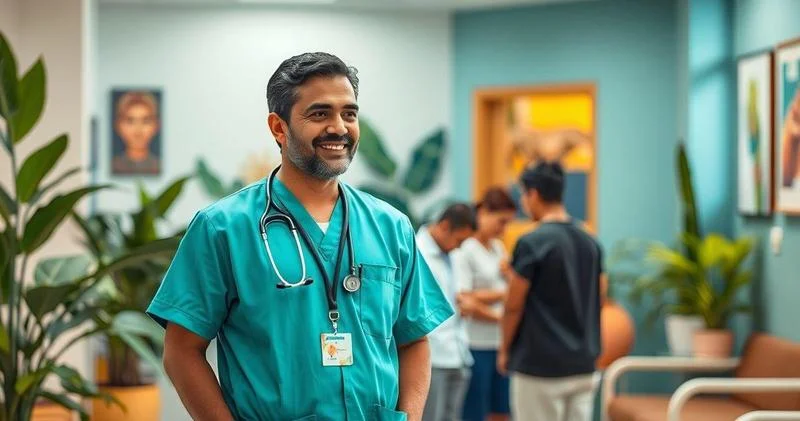Uniforme hospitalar masculino no Ceará